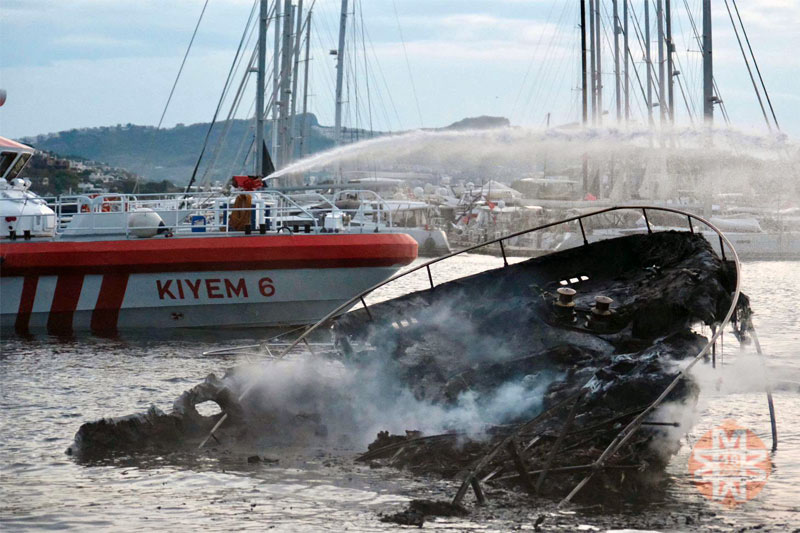 Yalıkavak Marina yat yangını, 20 Mart 2026