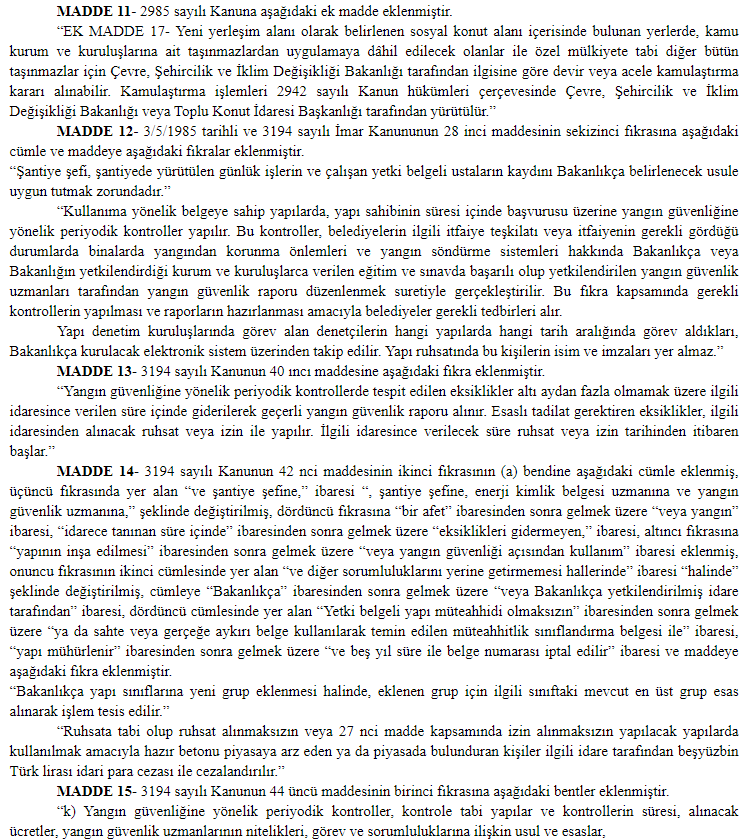 Resmi Gazete, Kat Müliyeti Kanunu, Mayıs 2026 3