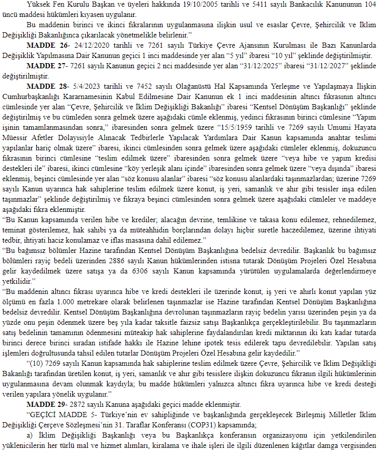 Resmi Gazete, Kat Müliyeti Kanunu, Mayıs 2026 8