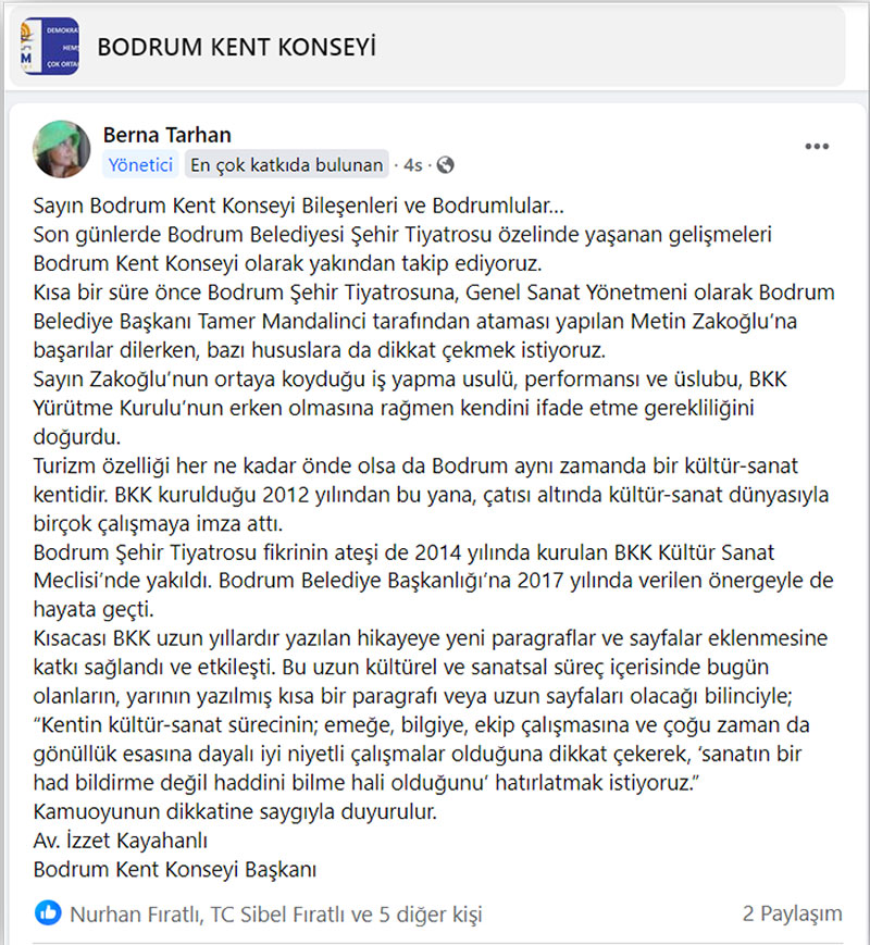 BBK Zakoğlu açıklaması Eylül