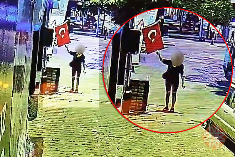 Bayrak yakan şüpheli yakalandı, 12 Ağustos 2026