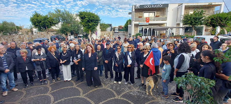 Bodrum, Gümüşlük Mahallesi 10 Kasım 2025 anma merasimi 2