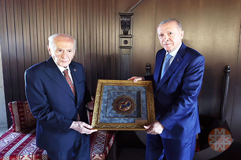 Devlet Bahçeli, Cumhurbaşkanı Erdoğan, 25 Ağustos 2024 - Ahlat