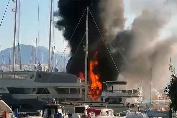 Fethiye tekne yangını - 48 Haber Ajansı 3