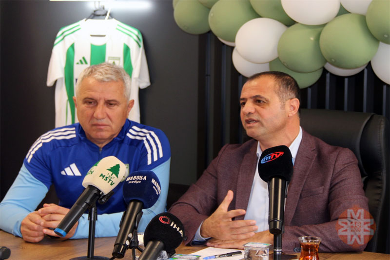 Muğlaspor Kulüp Başkanı Menaf Kıyanç basın toplantısı, 12 Şubat 2026 (Görsel: Berkay Göcekli - Muğlaspor) 2