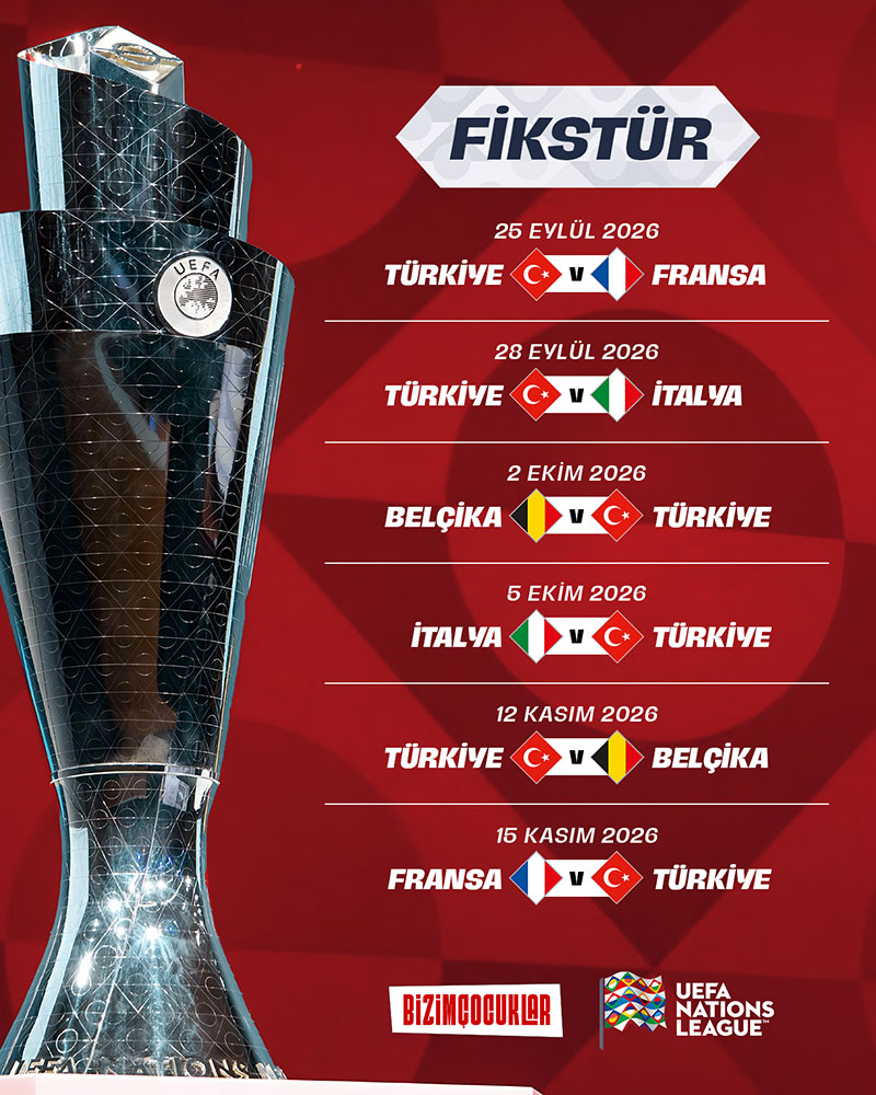 A Millî Takım'ın UEFA Uluslar A Ligi Fikstürü 2026