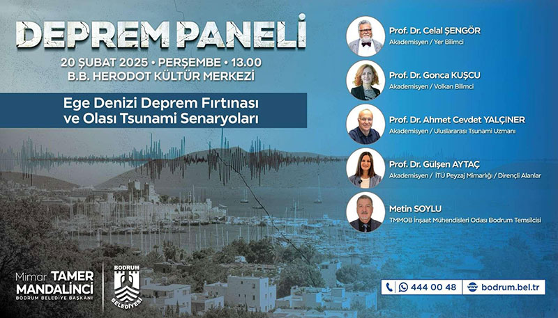 "Ege Denizi Deprem Fırtınası, Olası Volkan ve Tsunami Senaryoları" konulu Deprem Paneli