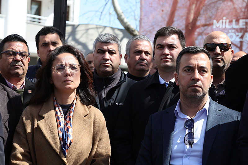 Bodrum Belediye Başkanı Tamer Mandalinci, İmamoğlu eyleminde, Mart 2025