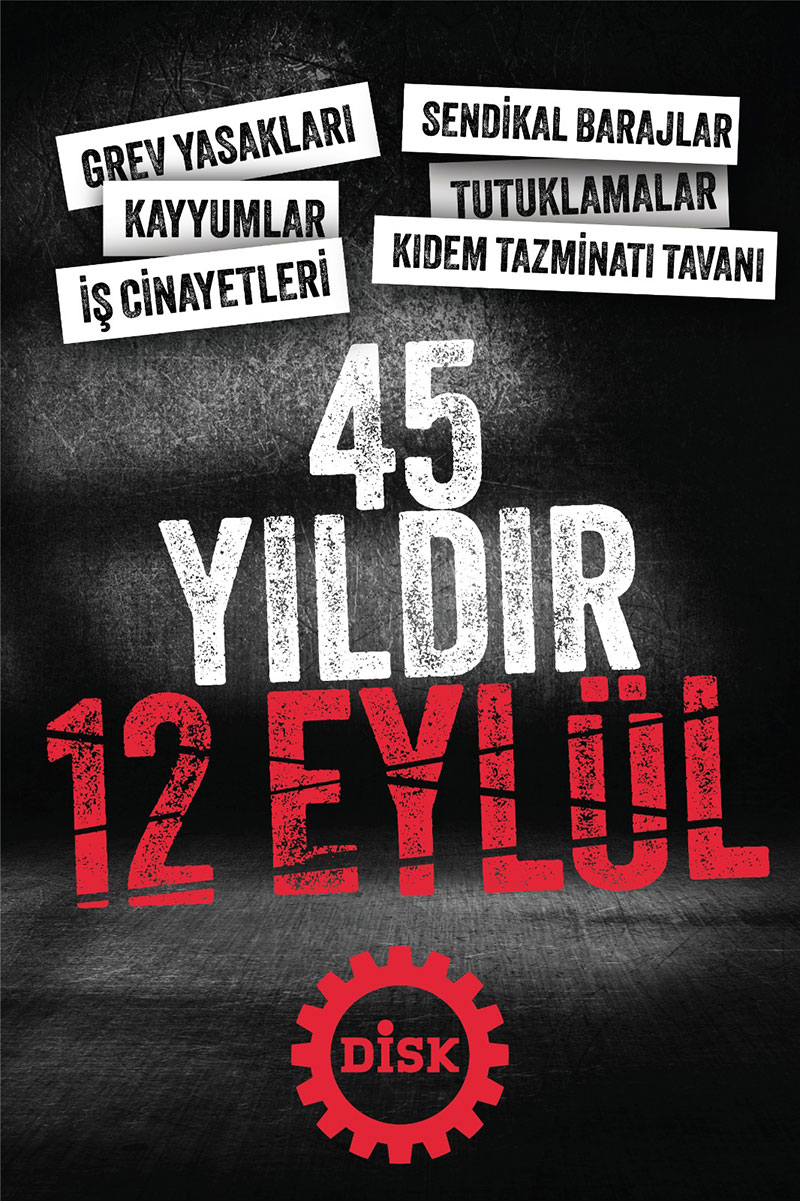 Bodrum 12 eylül protesto afişi, 2025