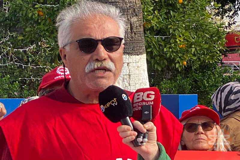DİSK Emekli-Sen Bodrum şubesi başkanı İbrahim Uzun