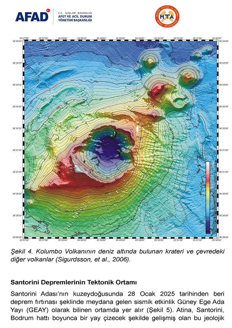 Santorini Adası'ndaki depremlere ilişkin ortak ön değerlendirme raporu 6
