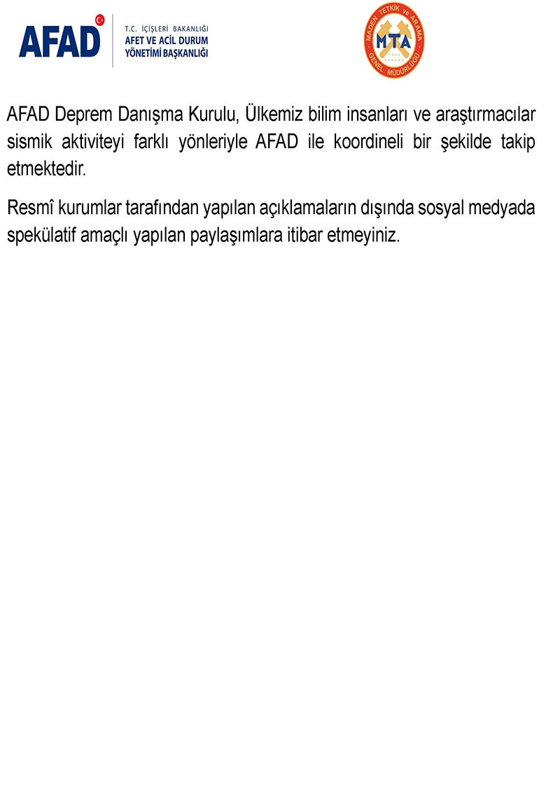 Santorini Adası'ndaki depremlere ilişkin ortak ön değerlendirme raporu 8