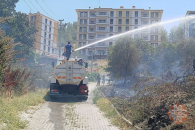 Kavaklıdere'de otluk, ağaçlık yangını, 26 Temmuz 2025