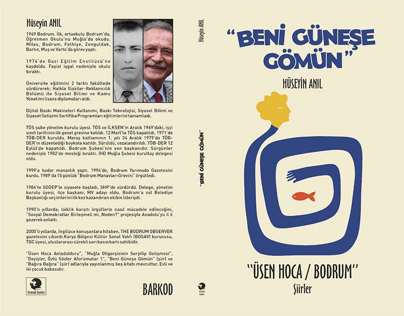 Hüseyin Anıl'ın "Beni Güneşe Gömün" şiir kitabı kapağı