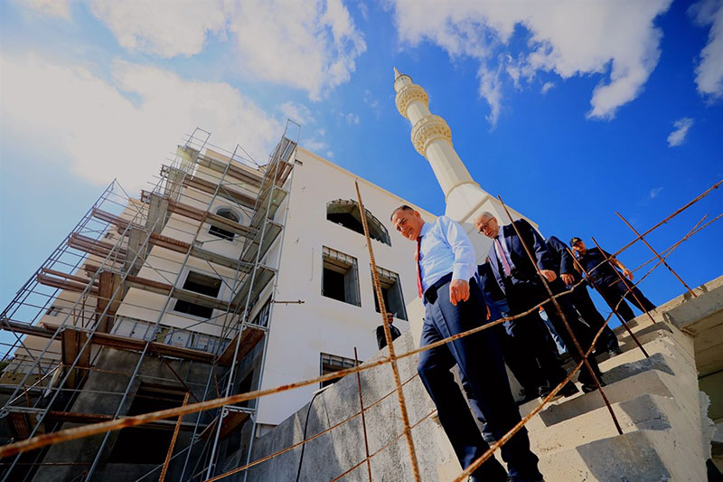 Muğla Valisi Dr. İdris Akbıyık Yahş Mahallesi Camii ve külliye inşaatı ziyareti, 06 Ekim 2025