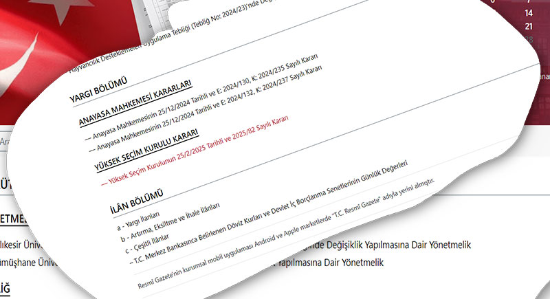 26 Şubat 2025 Resmi Gazete kapak 2