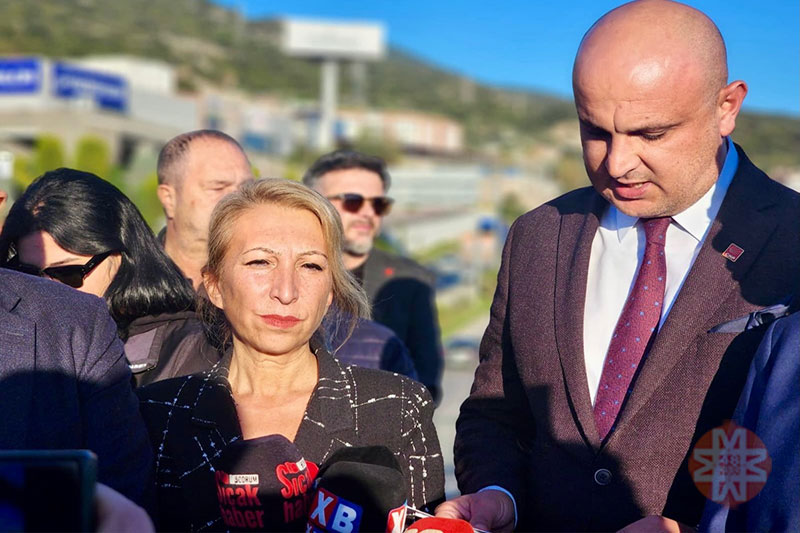 CHP Parti Meclisi Üyesi ve Muğla Milletvekili Süreyya Öneş Derici, CHP Bodrum İlçe Başkanı Tuna Işın