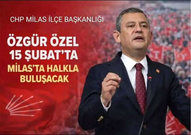CHP Milas Miting afişi, Şubat 2026