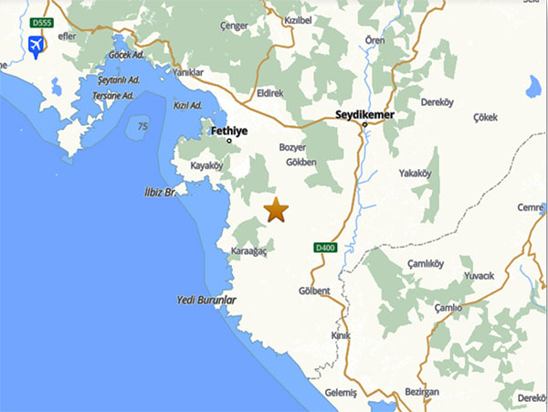 Seydikemer Minare Mahallesi deprem, 1 Mayıs 2025