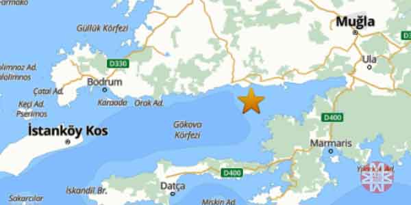 Marmaris açıkları, Gökova Körfezi deprem, 18 Mayıs 2025