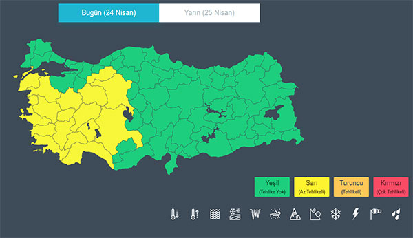 DİKKAT Meteorolojiden "SARI" uyarı 2