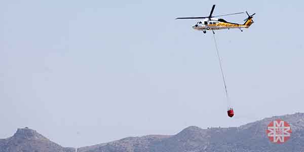 Bodrum Peksimet'te yangın 2