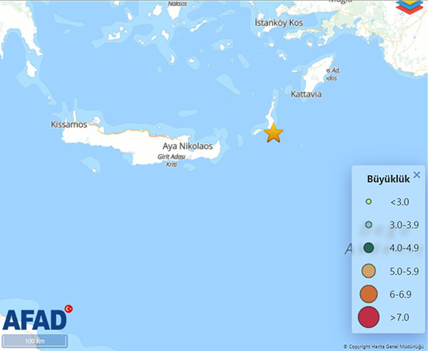 Deprem, Datça, 25 Şubat 2024