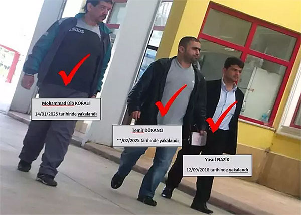 Temir Dükancı, Yusuf Nazik, Muhammed Dib Koralı