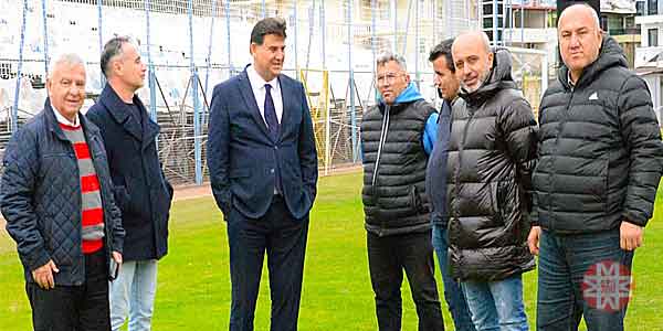 Fethiye Stadı, Fethiye Belediye Başkanı Alim Karaca, Fethiyespor Kulüp Başkanı Esat Bakırcı