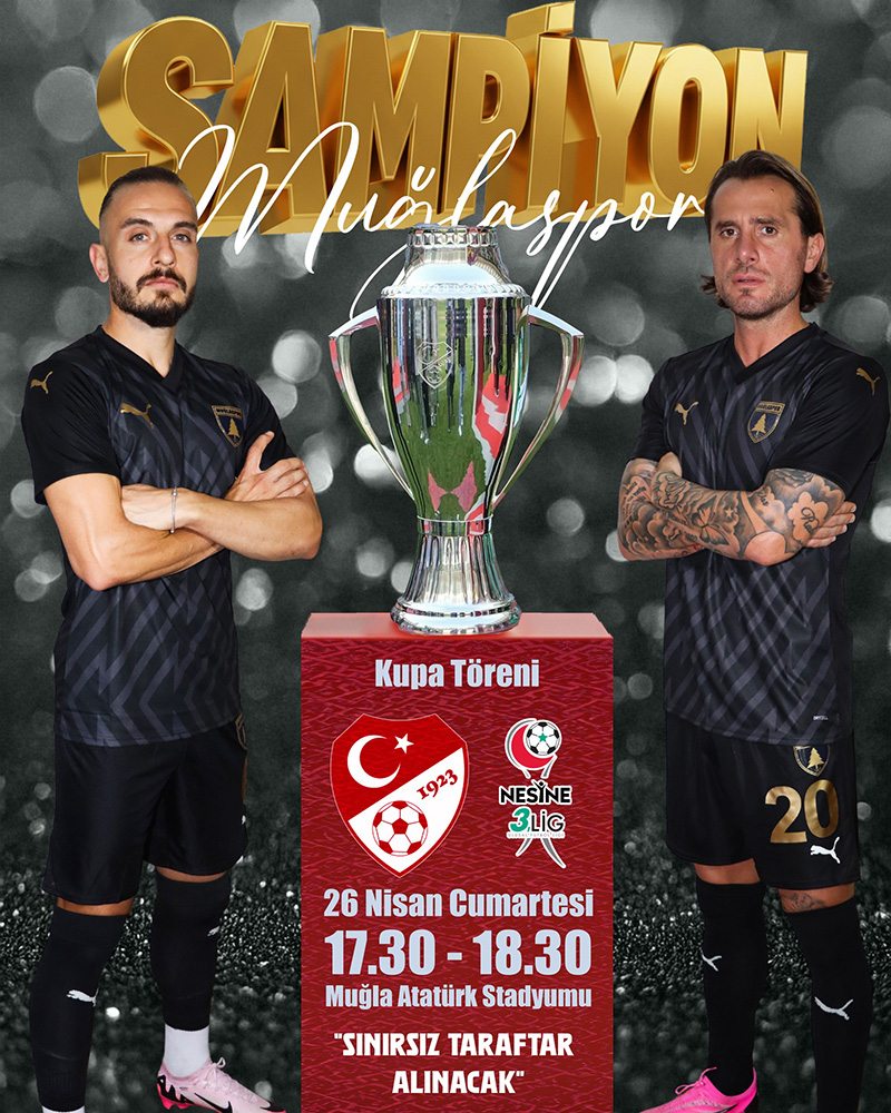 Muğlaspor Şampiyonluk programı, 2025 Nisan 1