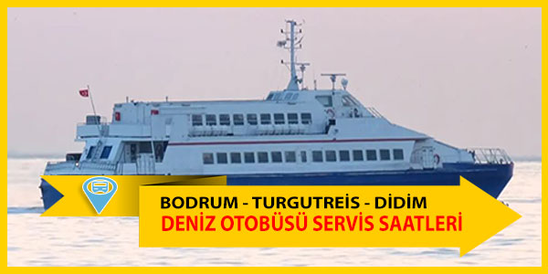 Bodrum, Turgutreis ve Didim arasındaki seferler